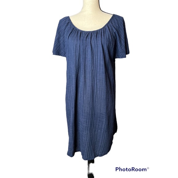 New Kona Sol Swimsuit Cover in Blue with Tie Low Back Size Medium - Picture 1 of 6